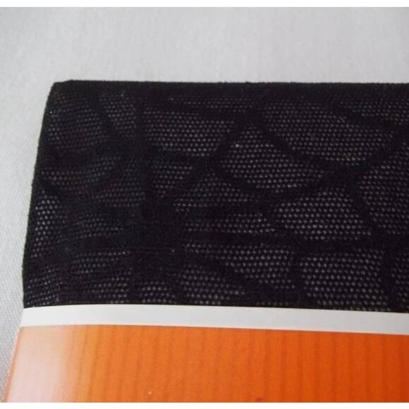 NIP NWT Spider Web Fishnet with Lace Detail Nylon Pantyhose/Tights One Size - Picture 7 of 7